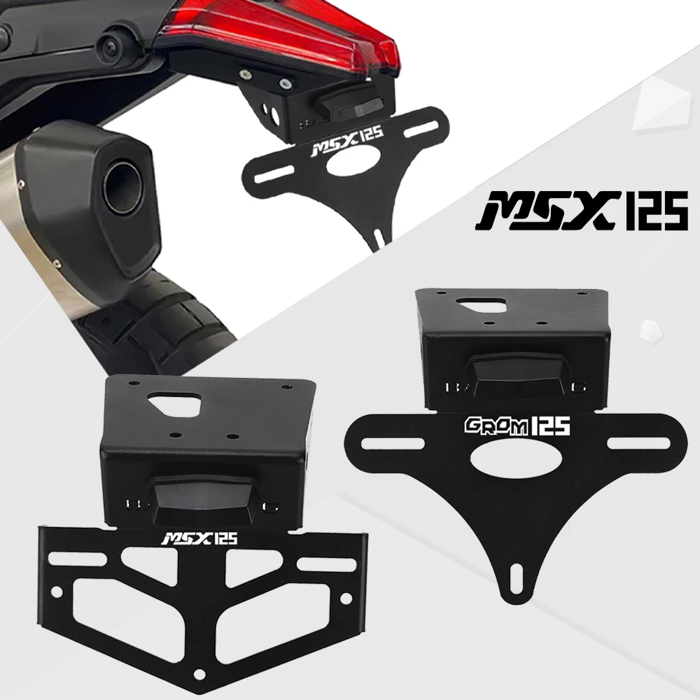 

2023 2024 For Honda MSX 125 MSX125 GROM 125 GROM125 2022 License Plate Holder Bracket Rear Tail Tidy Fender Eliminator Kit