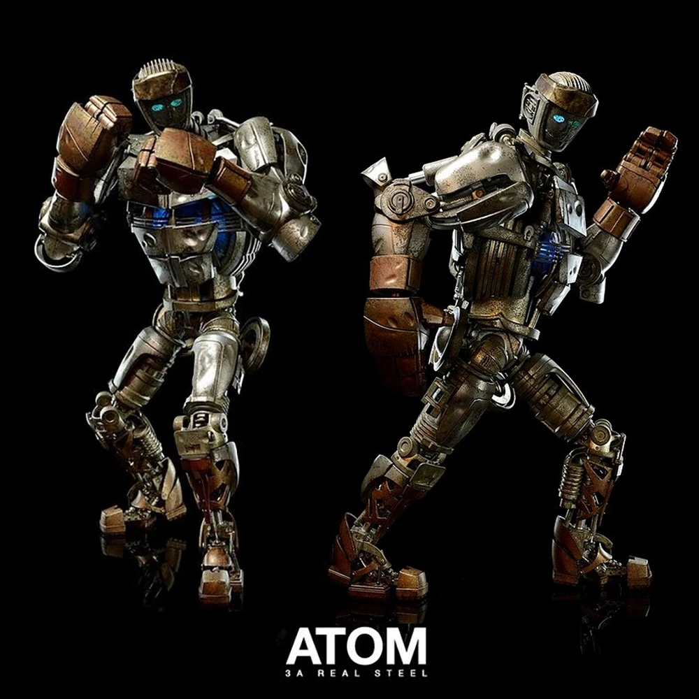 ThreeA 3A 1/6 《Real Steel 》Atom Action Figures نموذج ألعاب ذرة فولاذية حقيقية بالنعناع في صندوق من المقتنيات الجانبية مقاس 42 سم