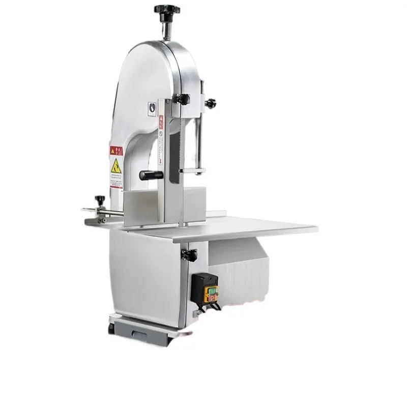 Commercial Electric Meat Bandsaw, 1500W Stainless Steel Countertop Bone Sawing Machine,0.16-7.9 Inch Cutting Thickness