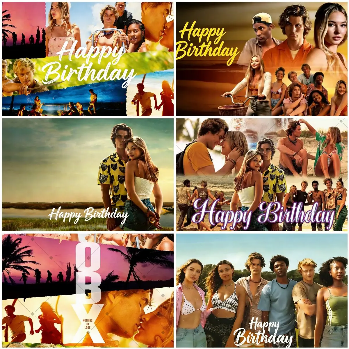 

Outer Banks Theme Birthday Party Decoration Backdrop OBX Room Decorations Photo Photography Banner Gift Party Supplies