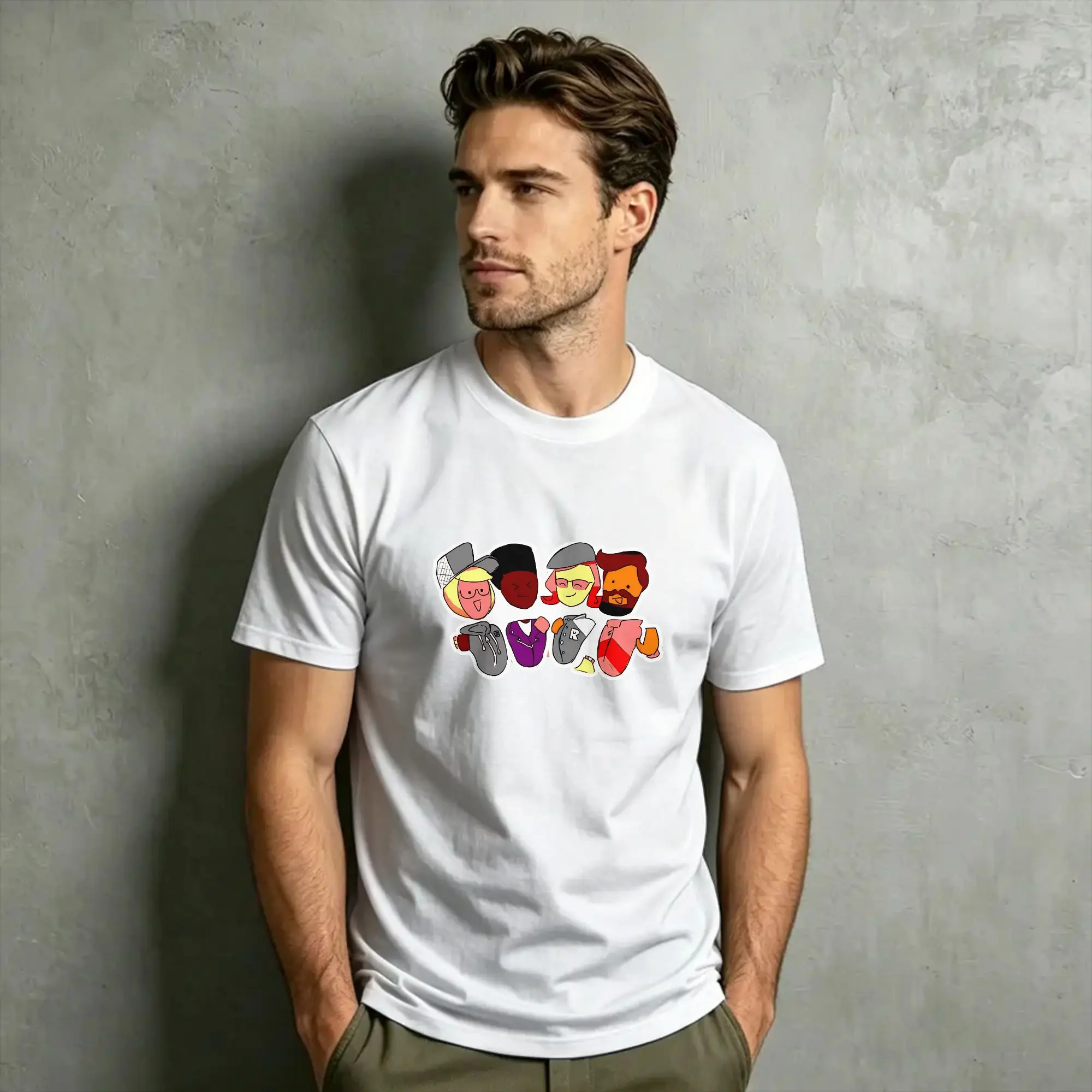 Game R-Rec R-Room T Shirt Beach  100 Cotton T Shirts For Man Harajuku Design Tee Shirt Short Sleeve Y2K Retro Clothes