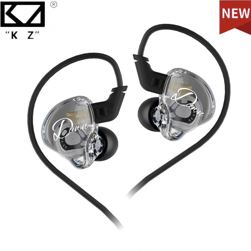 KZ Dawn/Shuguang Dynamic Band with microphone, line control, mobile phone, computer, gaming, in ear sports music headphones