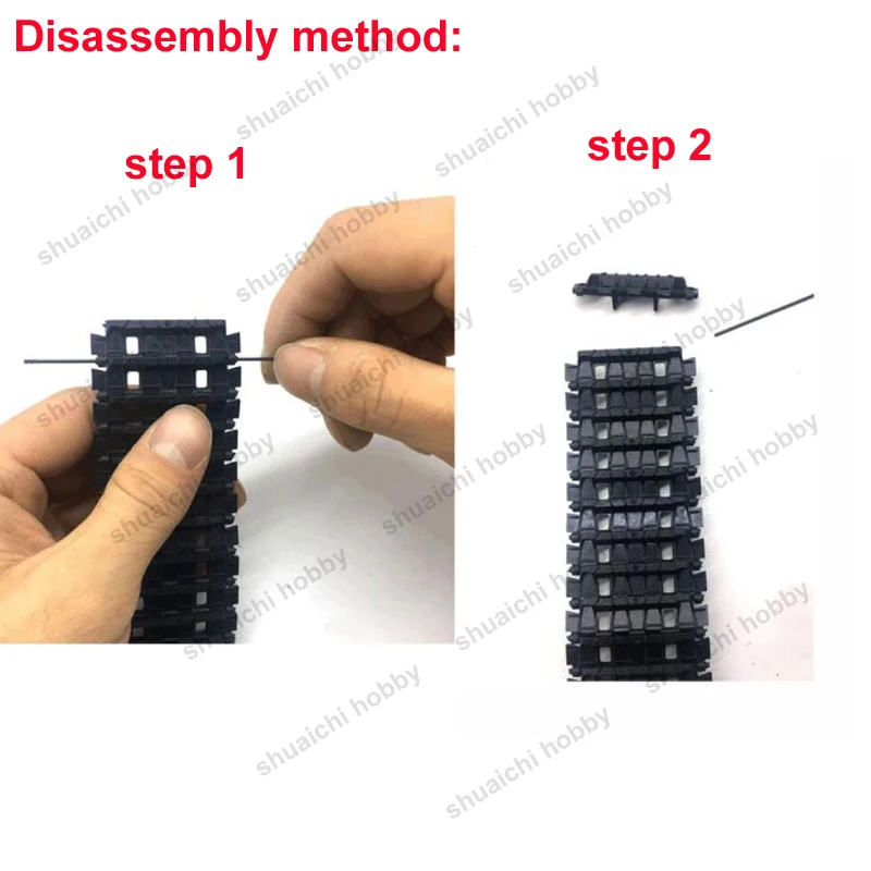 1PCS Model Tank Car Bottom Chassis Plastic/Metal Track Length 73cm/75cm Width 4.1cm Crawler Chain Tire for DIY Excavator Modify