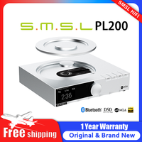 SMSL PL200 Hi-res Class CD Player Digital Audio MQA DAC AK4499EX Bluetooth 1000mW/32Ω Coaxial Optical Output With Remote Control