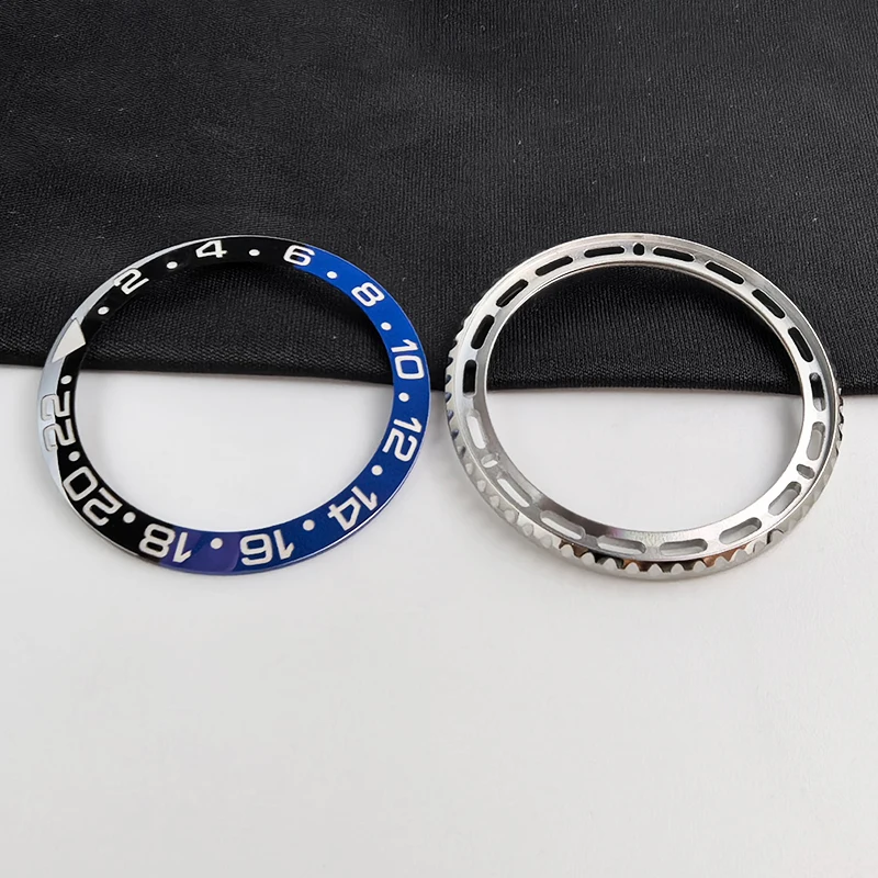 Ceramic Watch Bezel For RLX GMT-MASTER 126710 Batman Black and Blue Bezel Generic Watch Parts