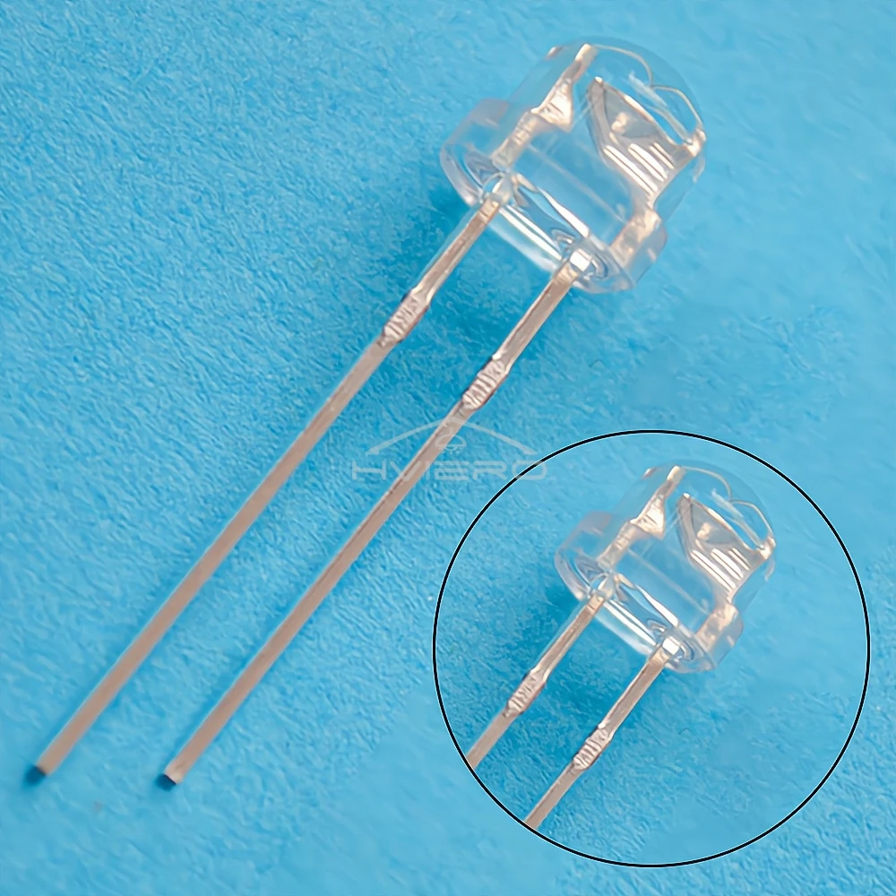 1000Pcs Min F5 5mm Straw Hat Water Clear Beads Emitting Diode Ultra Bright White Blue Green Yellow Red Wide Angle LED Light Bulb