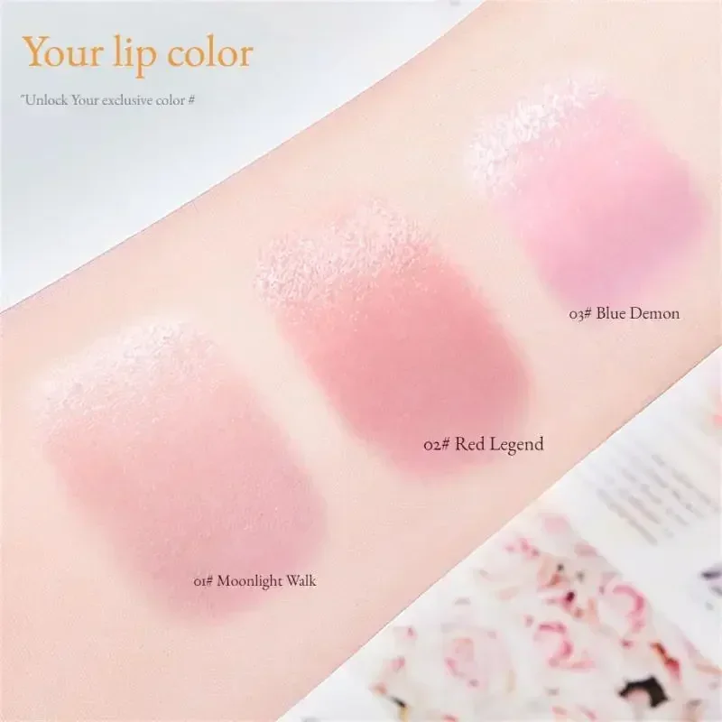 

Flower Transparent Lipstick Lasting Moisturizer Crystal Jelly Lipsticks Temperature Color Changing Waterproof Lip Balm
