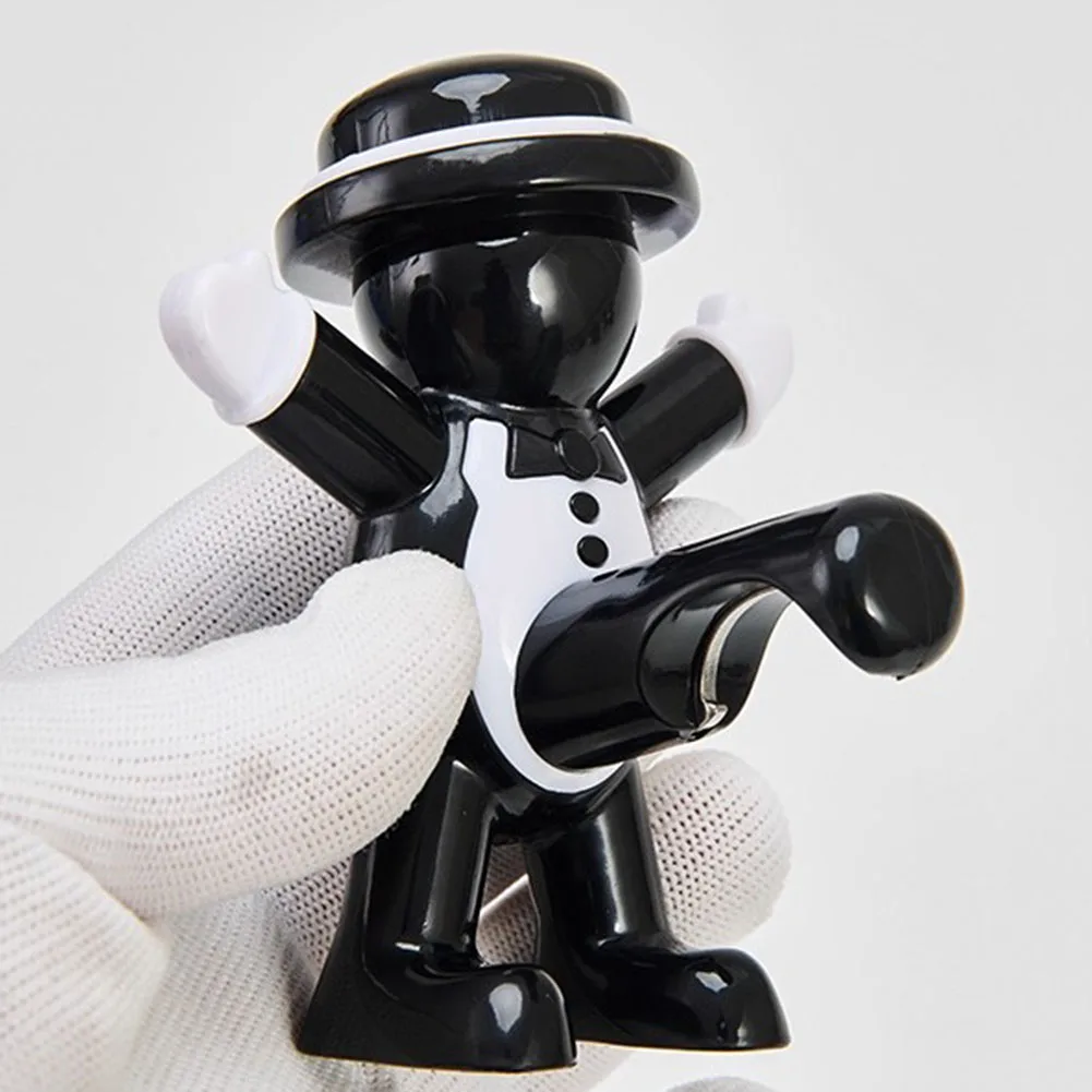 Black Cool Man Bottle Opener Effortless Wine Screw Remover Red Wine Stopper Beer Bottle Open Tool view 3