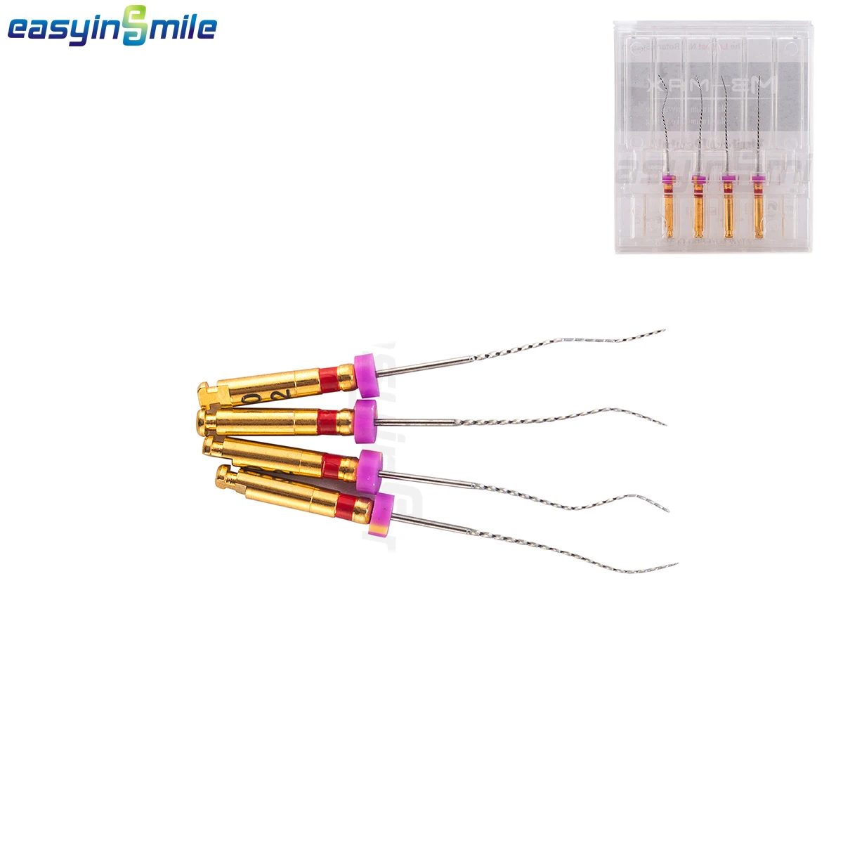 

Easyinsmile Endodontic X3 Niti Cleaning Rotary files Endo MAX file root canal Files 25MM Engine Use Motor tips