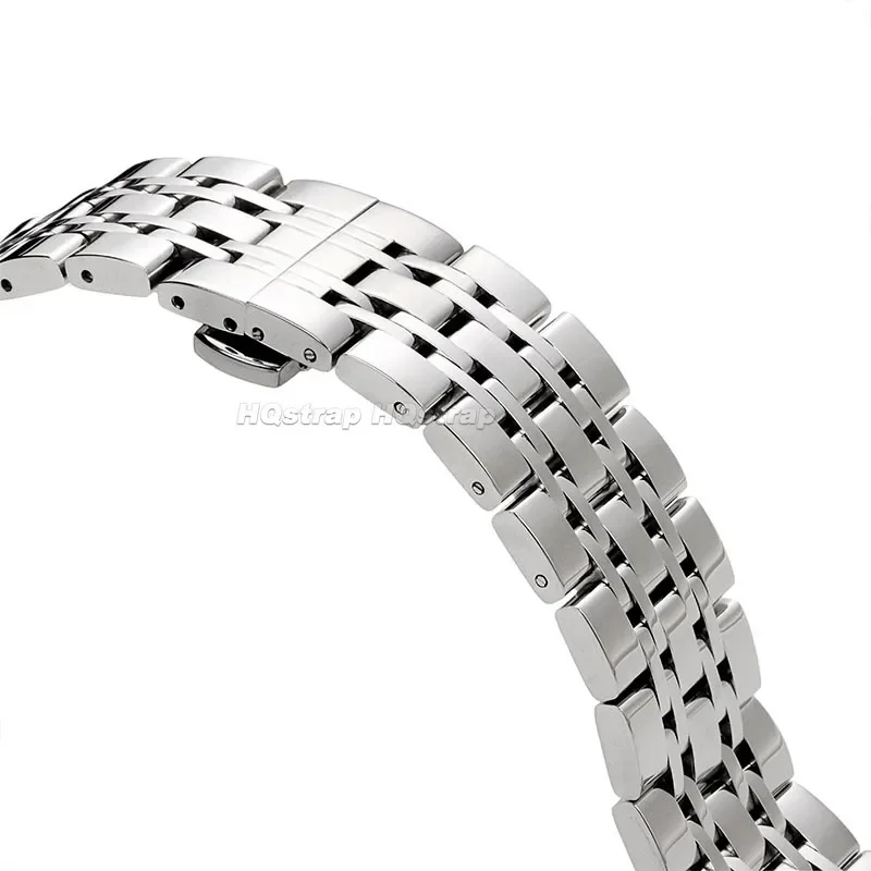 18mm 20mm 22mm pulseira de metal dobrável fivela pulseira de aço inoxidável sólido para homem mulher cinto de substituição universal