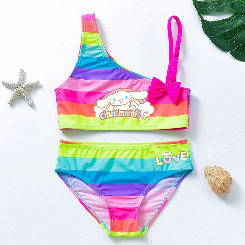 

Cinnamoroll Toddler Baby Swimsuit Two-pieces Suits Kids Girls Swimming outfit Children Swimwear Bathing Suit 3-12Y Swim Clothing