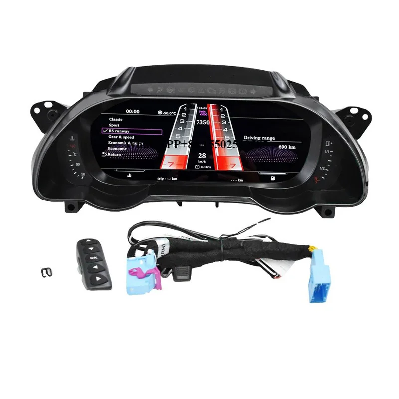 

12.3 Inch LCD Speedometer Cockpit Display for A4 B8 A5 Instrument Digital Cluster Linux System 2009-2012