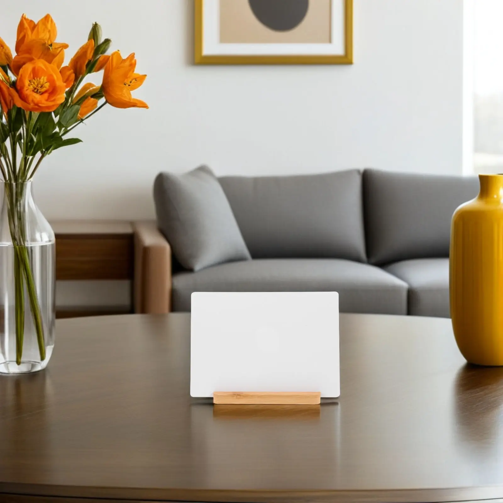 Sublimation Frame Blank 7 Inch Aluminum Surface Wood Base