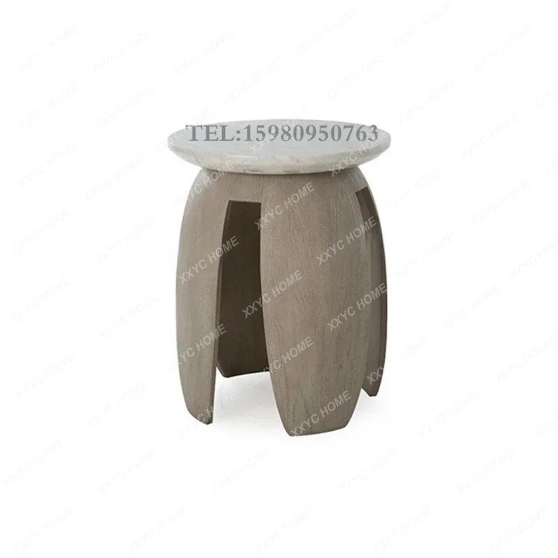 A Italian light luxury metal, model room side few beauty salon club sofa reception small coffee table side table