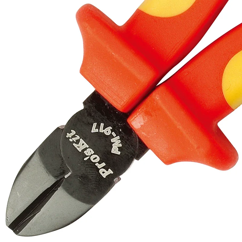 Pro'skit High Voltage Insulated VDE 1000V Diagonal Cutting Pliers Cable Cutter PM-917 Ideal for High Voltage Work