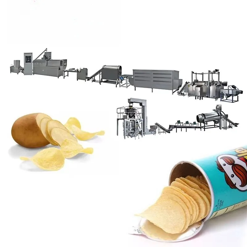 Industrial Automatic Compound Potato Chips Production Line Fresh Potato Processing Equipment