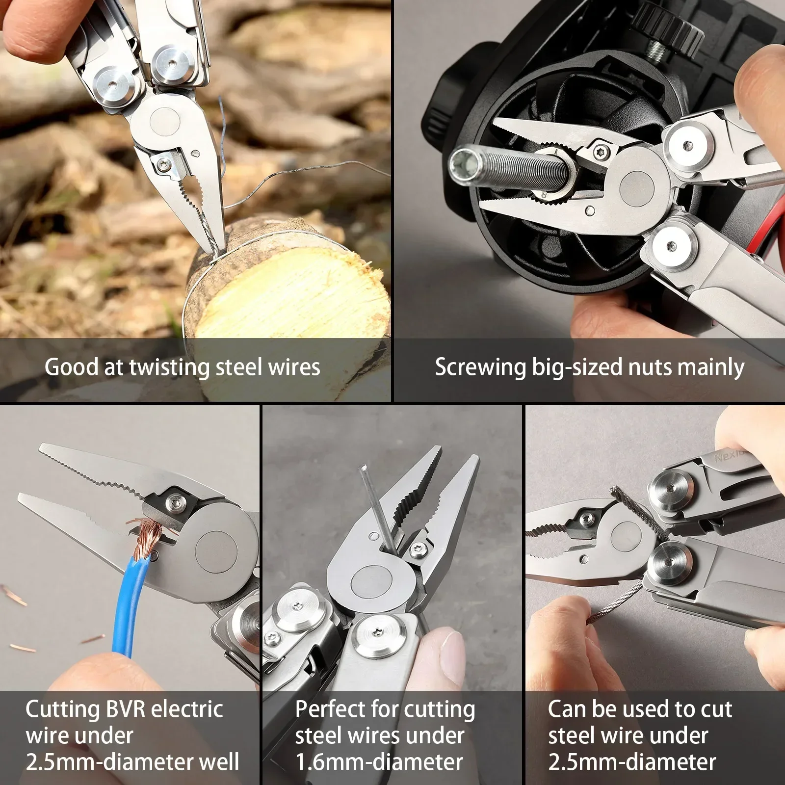 NexTool Flagship Pro EDC Tools 16 in 1 Multi Plier Folding Pocketknifes Outdoor Multitool Pocket Portable Hand Multi-tool Sets