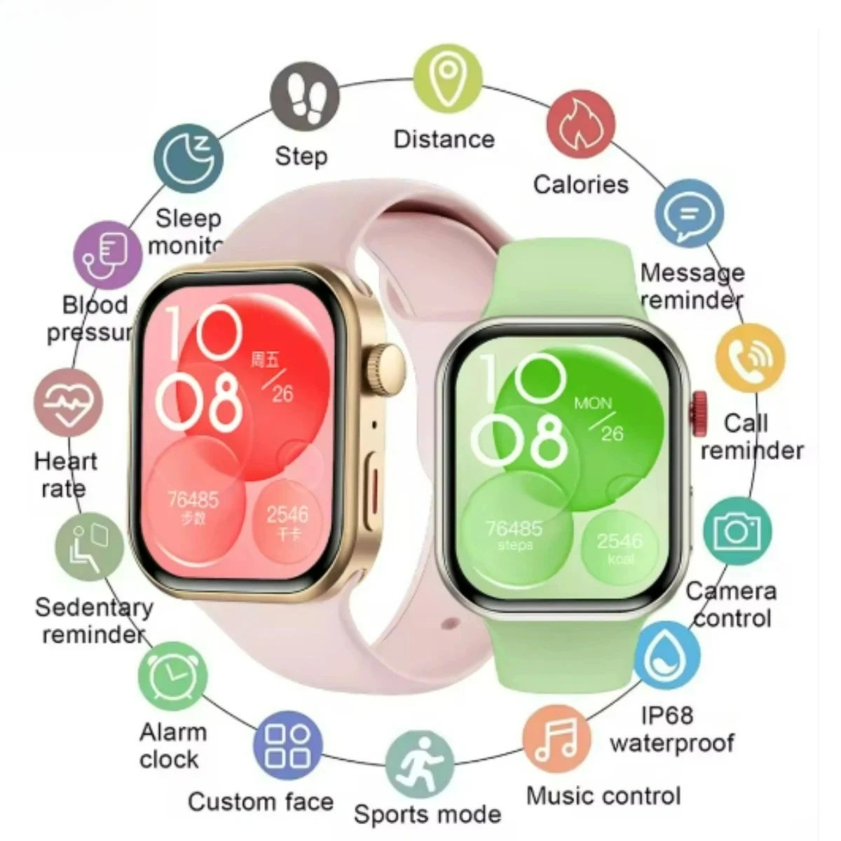 

2026 New For FIT 3 2.01" HD Screen Smart Watch Women Men Watches Bluetooth Call Smartwatch Watch 9 Sports Fitness Tracker