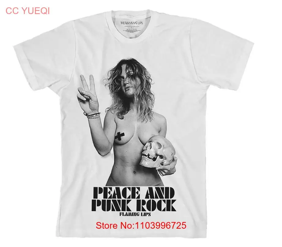 Koszulka bawełniana The Flaming Lips Peace & Punk Rock Girl S-235XL