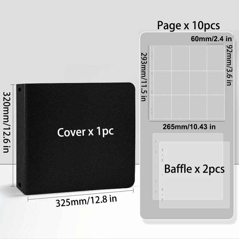 Photo Card Binder Kpop Photocards Holder Binder Large Capacity 3 inch Photo Album Sleeves Cover Idol Cards Collect Book 포토카드 바인더 image 3
