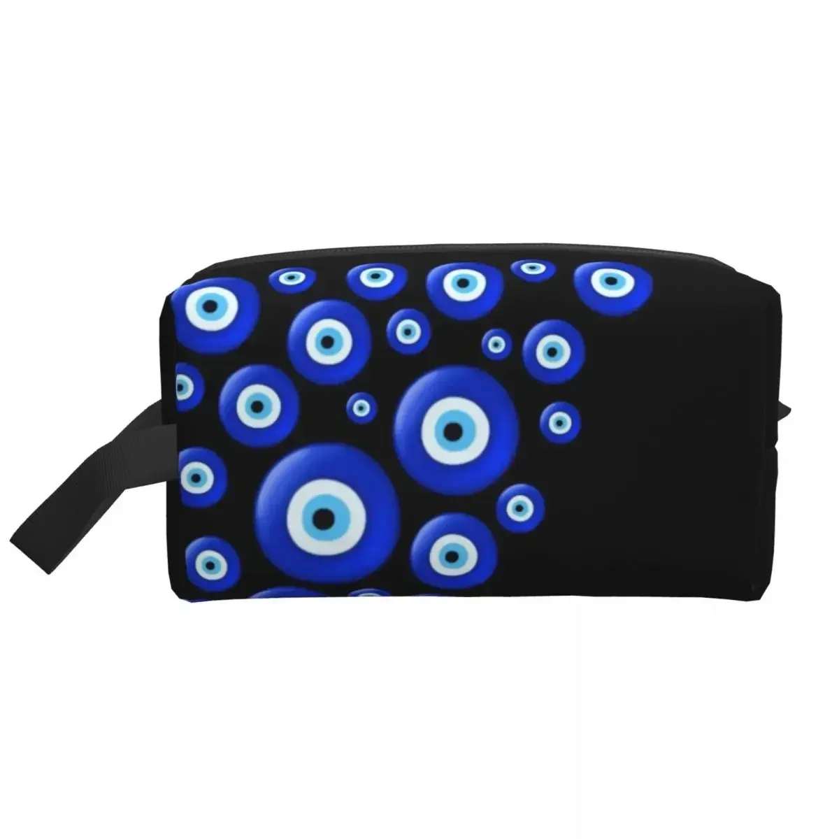 Evil Eye Toiletry Bag Women Hamsa Hand Of Fatima Cosmetic Makeup Organizer Lady Beauty Storage Dopp Kit Case