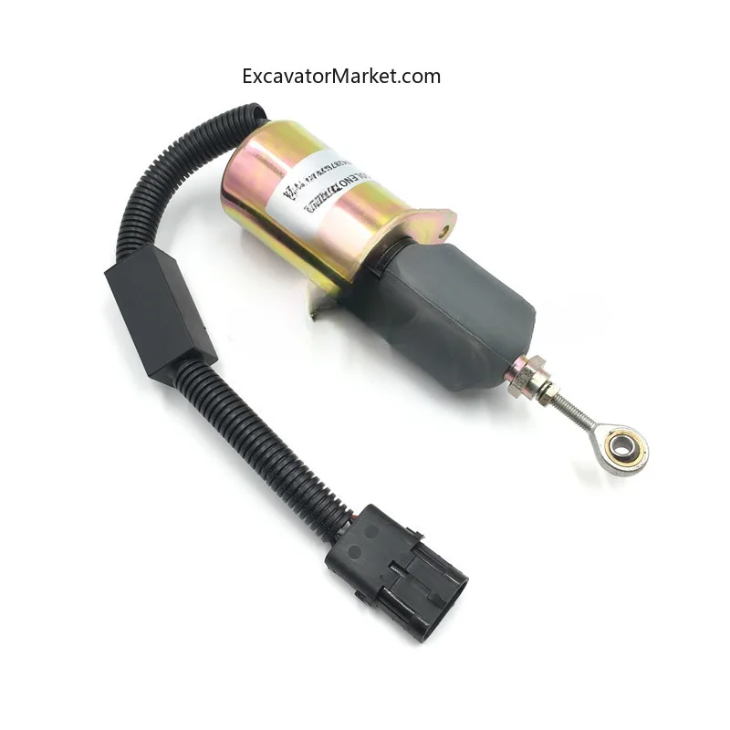 for Excavator Cummins 6CT engine flameout solenoid valve switch c4942878 flameout switch assembly 12v 24V excavator