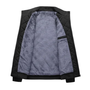 Autumn Winter Bomber Jacket Men Diamond Pattern Fleece Lined Casual Jacket Men Fashion Clothing 2026 Brand New Slim Fit Coat 4 Autumn Winter Bomber Jacket Men Diamond Pattern Fleece Lined Casual Jacket Men Fashion Clothing 2026 Brand New Slim Fit Coat 4