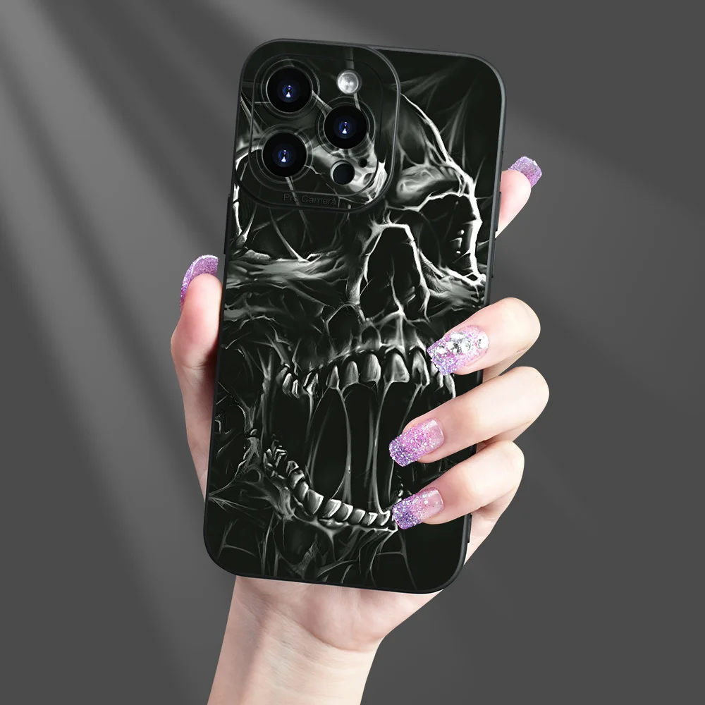Kreatives Cooles Skelettmuster Handyhülle für Samsung Galaxy S23 S25 S24 Ultra S22 S21 FE Plus A54 A55 A53 A16 A35 A34 A33 Funda – Detail 3