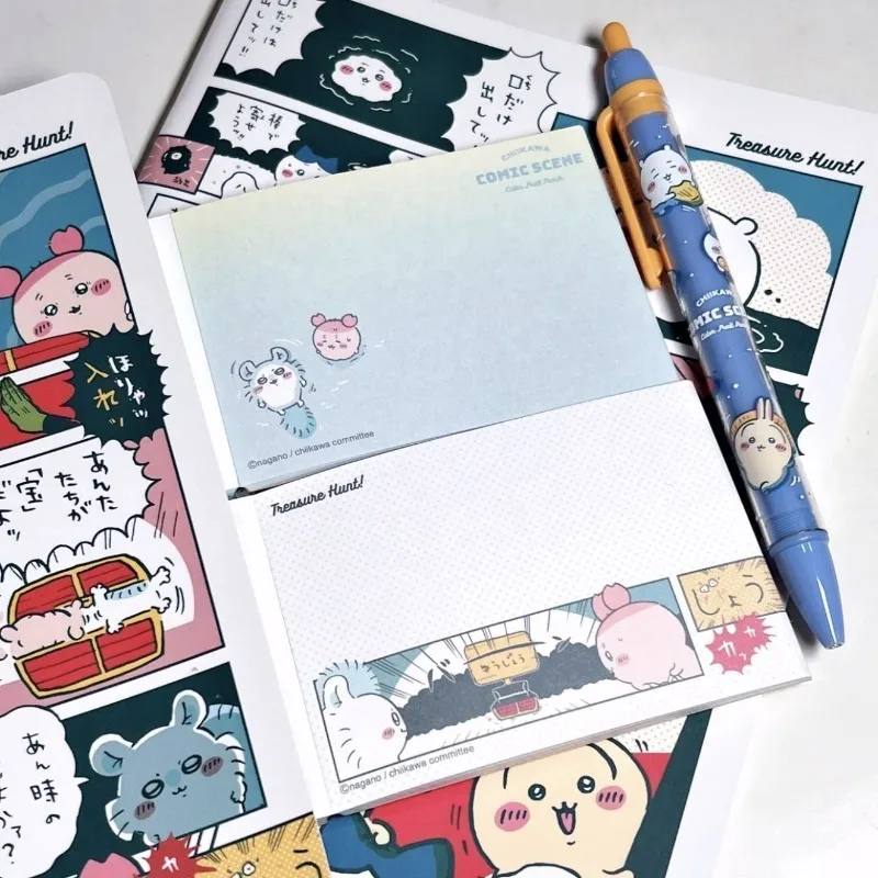 Cartoon Chiikawa Mini Notebook Portable Memo Journal School Office Stationery Supplies Residue Free Clean Writing Cute Kawaii - view 5
