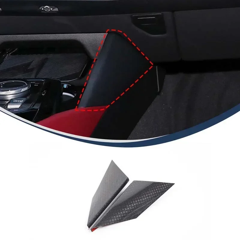 For BMW 5 Series G60 2024+ Real carbon fiber car center console cup holder on both sides Decorative panel stickers accessories