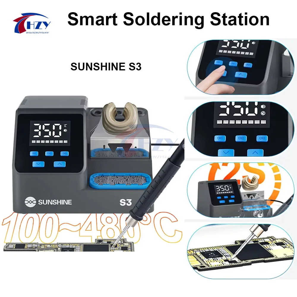 sunshine-s3-smart-soldering-station-60w-intelligent-temperature-control-with-3-prese-compatible-with-210-series-soldering-tips