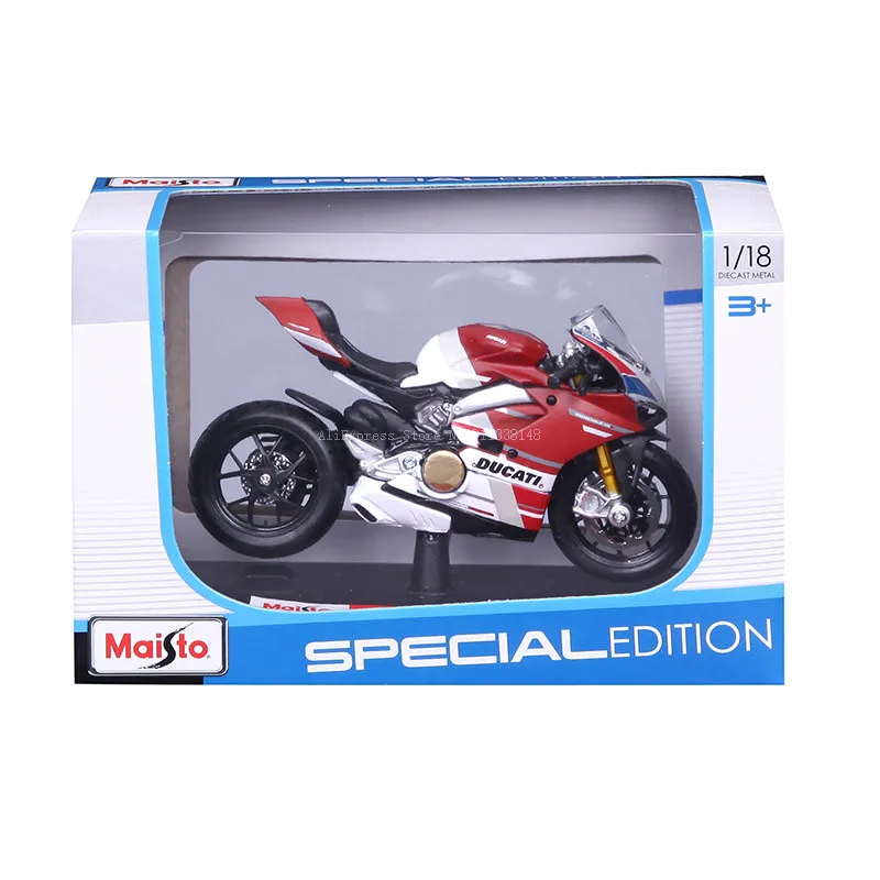 Maisto Ducati Super Naked V4 S Maßstab 1:18, Legierungs-Motorrad-Druckgussmodell, Sammlerstück, Geschenkspielzeug – Detail 11