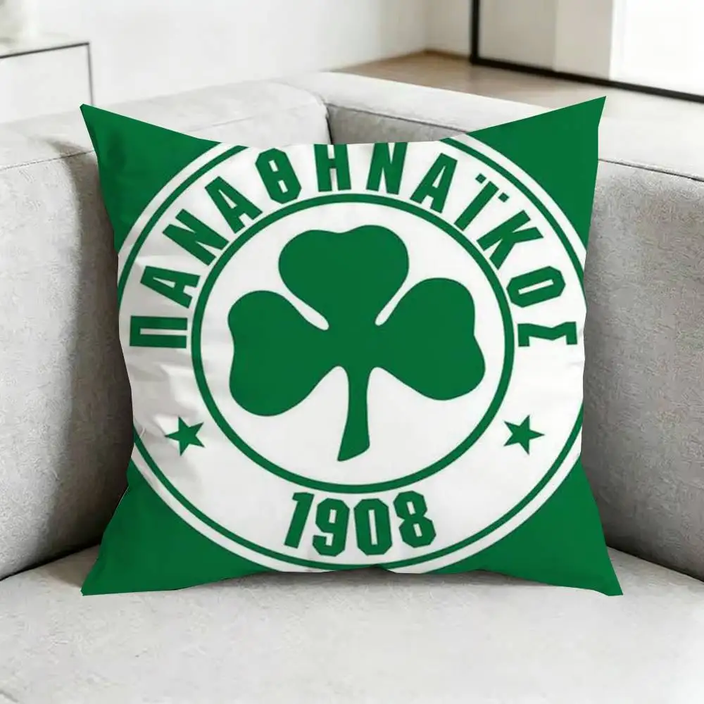 Art P-Panathinaikos Athens-PA Pillow Case Square Double-Sided Sofa Cushion Cover Bedroom Bedside Pillow Gift