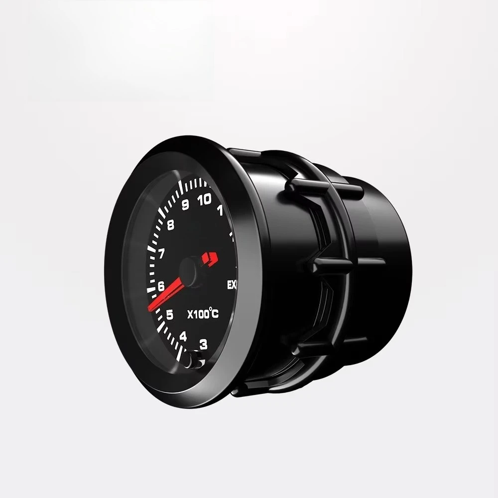 

High-speed Stepper Motor 2-inch 7-color Adjustable Racing Exhaust Temperature Gauge meter Black 52mm DO6379
