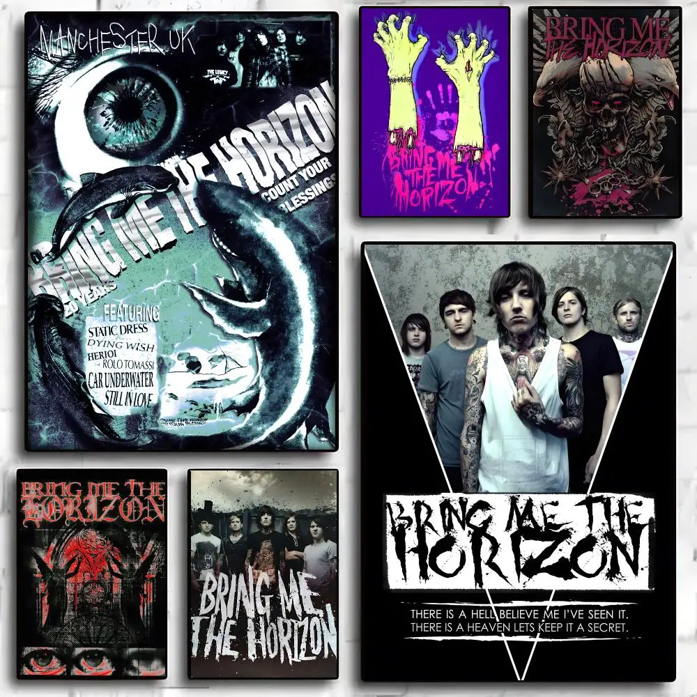 Bring Me The Horizon Band Metalcore Poster Living Room Bedroom Party Bar Decor Moisture-proof Art Wall Painting