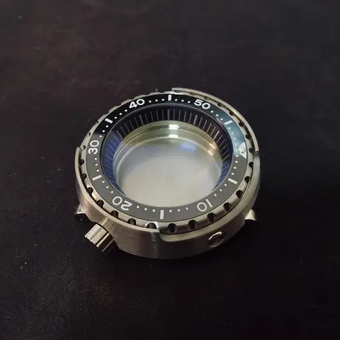 316L rostfritt stål, 20 bar vattentät, tonfiskburk, mineralglas, klocka, boett för SEIKO SBBN031 NH35 NH36, dykarklocka, urverk 10 best sales Seiko Tuna klockboett - №5