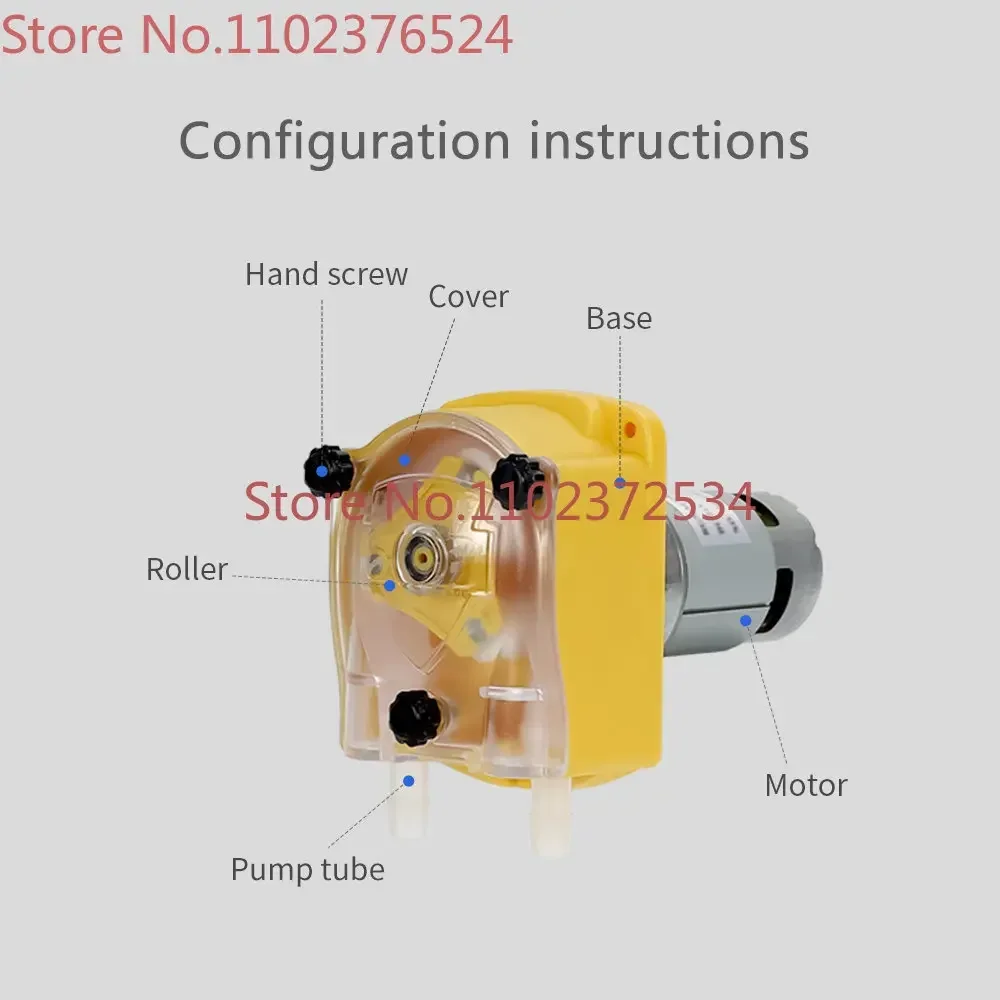 JIHPUMP High Pressure Small Mini Micro Peristaltic Pump Low Price High Accuracy for Water Liquid Dosing Gel Dispensing Transfer
