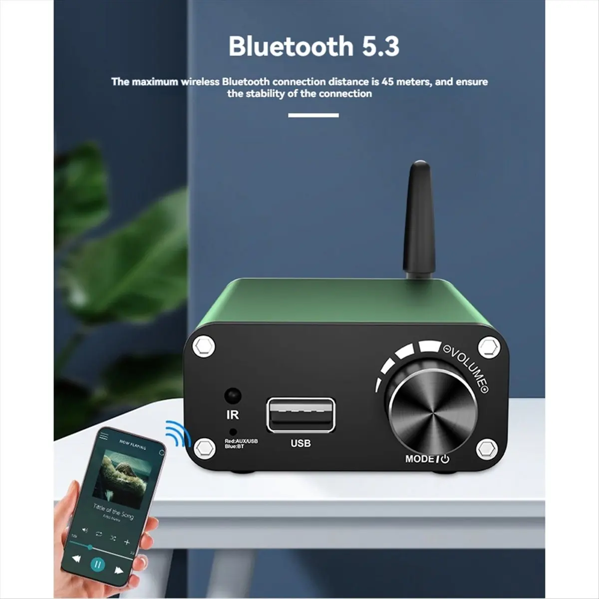 

(A26M) HIFI Bluetooth-усилитель звука TPA3116, стерео 2.0-канальный, класс D, 200 Вт, цифровой аудиоусилитель, 24В 5А, с американской вилкой