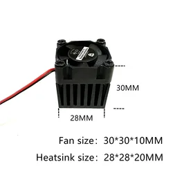 DC 5V 12V 24V 3010 Fan 30mm 30x30x30mm Cooling Fan With Heat Sink BGA Fan Graphics Card 3D Printer Fan 2pin