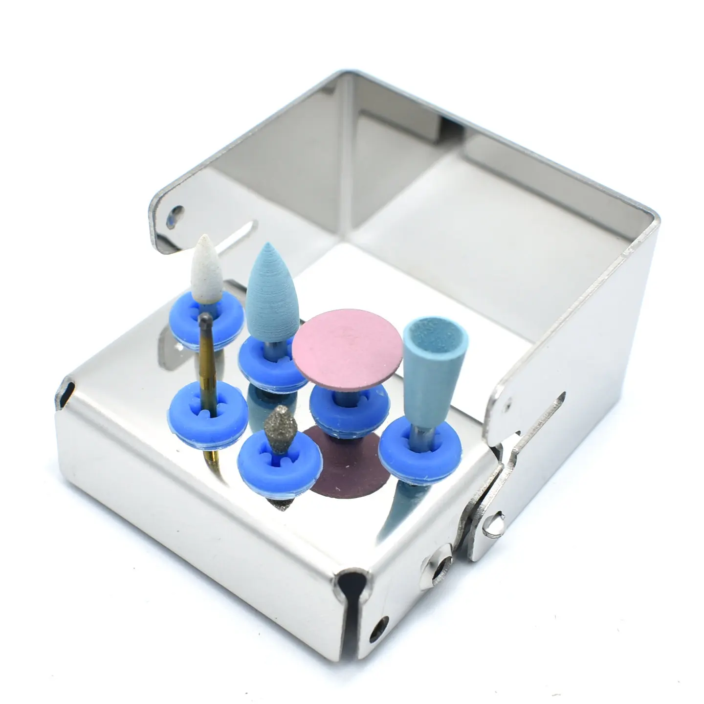 Dental Metal Holder 6 Autoclave Sterilizer Case Burs Autoclave Sterilizer Case Endo File Disinfection Box For Oral Care Tools