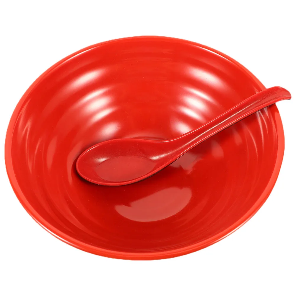 1 Juego de cuencos grandes para Ramen, cuenco de sopa de melamina para el hogar, contenedor de alimentos multiusos seguro para microondas, cuencos de cocina elegantes