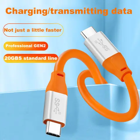 Typ C-kabel PD100W 20 Gbps typ C snabbladdningsdatakabel stöder 4K60Hz ljud- och videokabel 20V5A USB 3.1 Gen2 för iPhone 15 för Mate60 10 best sales generation 2 - №5