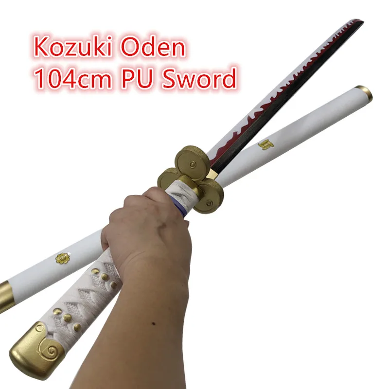 104cm Cosplay Sword 1:1 Anime Sword Roronoa Zoro Aki Mizu Sword Weapon Katana Safety PU Ninja Knife Samurai Sword Toy