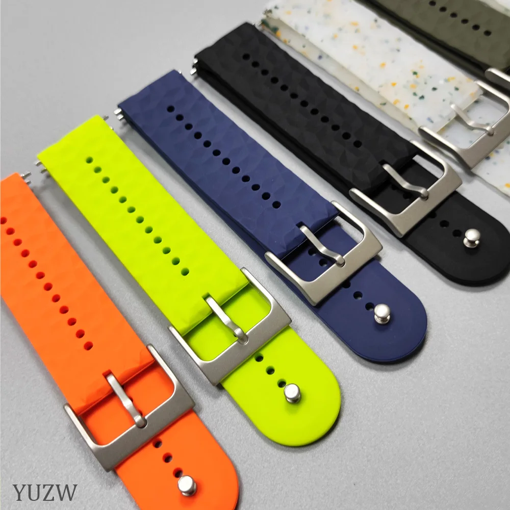 24 مللي متر في الهواء الطلق تنفس الرياضة سيليكون حزام الفرقة ل Suunto 7/ 9 /D5 المتقشف المعصم HR بارو ساعة ذكية استبدال الساعات