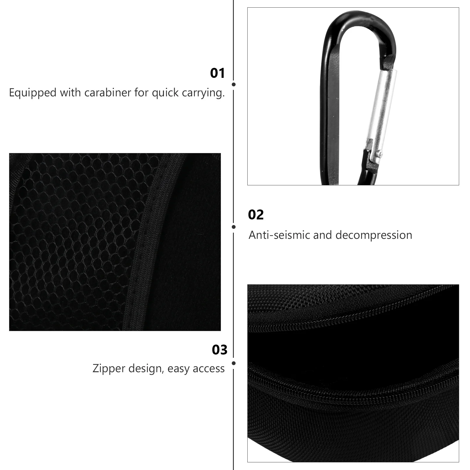 قطعة واحدة من حافظة واقية لمكبر الصوت متوافقة مع صندوق حمل Soundlink Micro المحمول المدمج والمتين #6