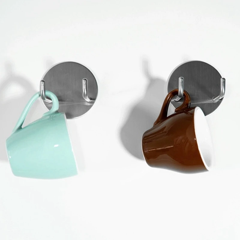 M14K-2Pc Koffie Filterhouder Houder Muurbevestiging, Zelfklevende Espresso Filterhouder Rack Voor 51/53/58Mm Filterhouder