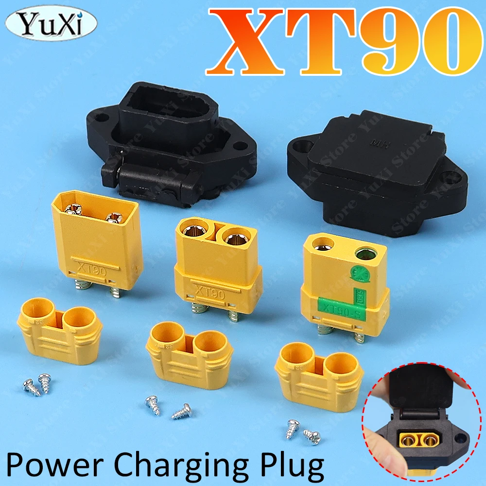 1-5Pcs QS8-S Power Charging Plug XT90 Diamond Shell  Male Female XT90S Anti-fire Electric Vehicle Lithium Battery Modification