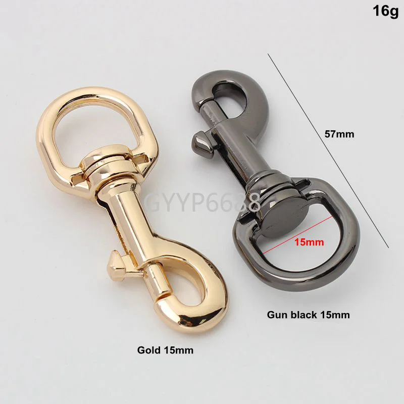 10-30-100pcs high quality 57*15mm gold color snap hook for woman handbag shoulderbag trigger swivel clasp purse hardware