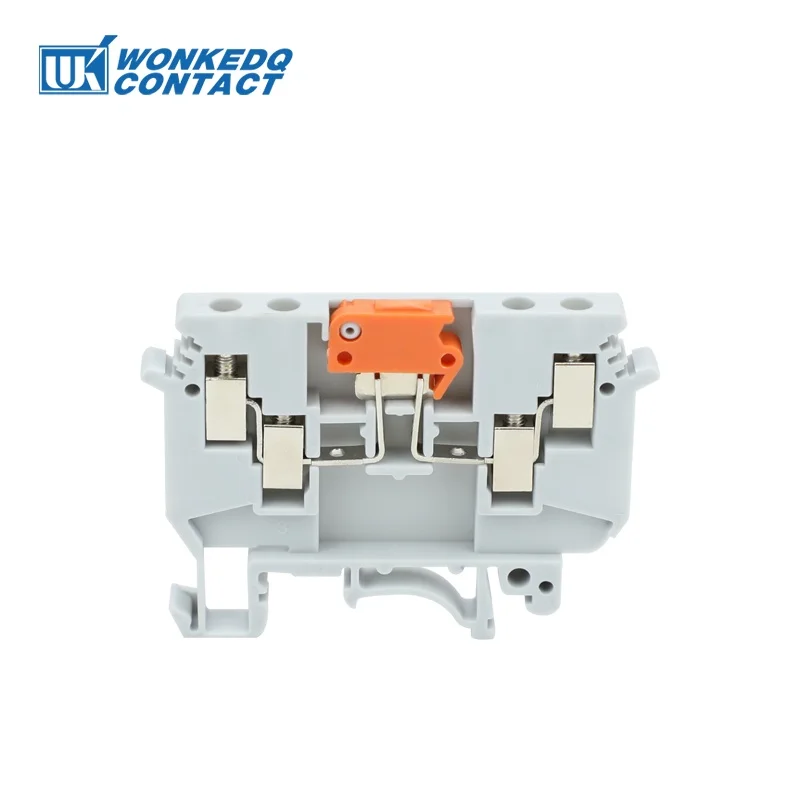 10Pcs UDK4-MTK Knife Disconnect Screw Connect Terminal Block 4mm² Cable Connector Electrical Din Rail Terminal Block UK UDK 4