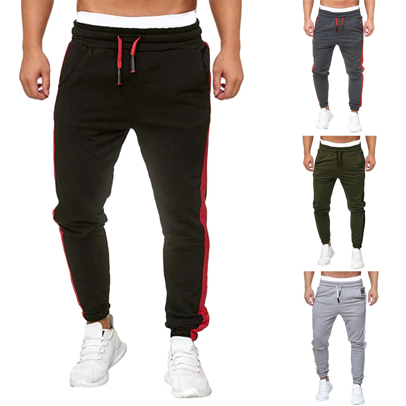 

Man Pants Gym Sportswear Y2k Sweatpants Straight Workwear Tracksuit Outfit Joggers Trousers Summer Big Size Pantalones Baggy